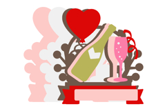 Cheers Celebration Cake Topper 3D SVG Product Image 2