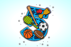 Sports Numbers 3D SVG Product Image 4