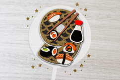 Sushi Numbers 3D SVG Product Image 4