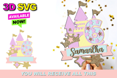 Castle Cake Topper 3D SVG Product Image 1