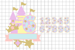 Castle Cake Topper 3D SVG Product Image 2