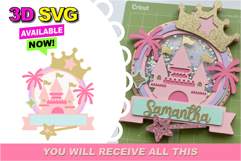 Castle Cake Topper 3D SVG Product Image 1