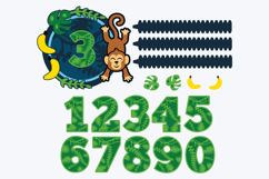 Shaker Cake Topper SVG Monkey Product Image 2