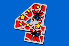 Spider Numbers 3D SVG Product Image 4