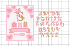 Birth Stats announcement signs Princess 3D SVG Product Image 2