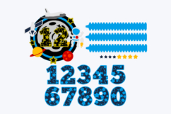 Shaker cake topper SVG Outer Space Product Image 2