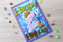 Happy Birthday card Mermaid Product Image 4