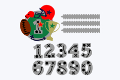 Cake Topper SVG Football Product Image 2