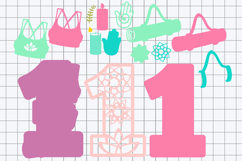 Yoga Numbers 3D SVG Product Image 3