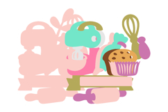 Little Bakery Cake Topper 3D SVG Product Image 3