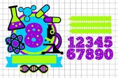Science Cake topper 3D SVG Product Image 2