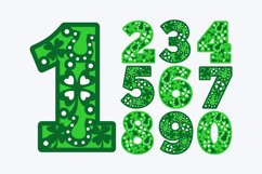 St Patrick&#039;s Day Numbers and Elements 3D SVG Product Image 2