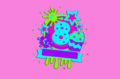 Slime Cake topper 3D SVG Product Image 4