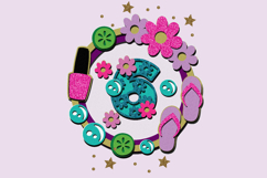 Shaker cake topper SVG Spa Product Image 4