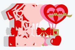 Valentines Day Numbers 3D SVG Product Image 3