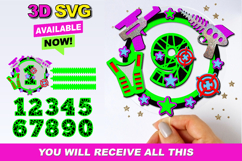 Shaker cake topper SVG Laser tag Product Image 1