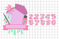 Painter Artist Cake Topper 3D SVG Product Image 3