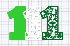 St Patrick&#039;s Day Numbers and Elements 3D SVG Product Image 3