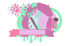 Painter Artist Cake Topper 3D SVG Product Image 2