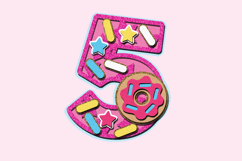 Donuts Numbers 3D SVG Product Image 4