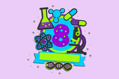 Science Cake topper 3D SVG Product Image 4