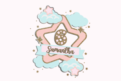 Clouds and stars Cake Topper 3D SVG Product Image 4