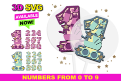 Baby Numbers 3D SVG Product Image 1