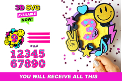 Shaker cake topper SVG Smiley Face Product Image 1