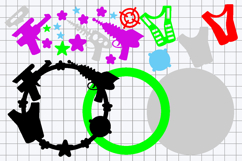 Shaker cake topper SVG Laser tag Product Image 3