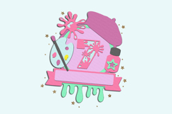 Painter Artist Cake Topper 3D SVG Product Image 4