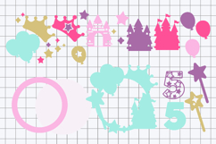 Shaker cake topper SVG Princess Castle Product Image 3