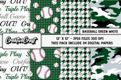 Baseball Sport Digital Papers, background designs, scrapbook Product Image 1