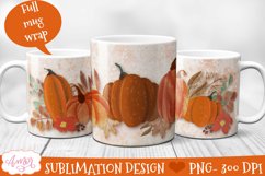 Fall design for mug sublimation 11oz Product Image 1