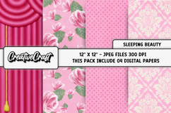 Princess Beauty Digital Papers, scrapbook background designs Product Image 1