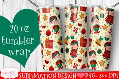 BUNDLE Christmas tumbler wrap for sublimation, 12 PNG Product Image 2