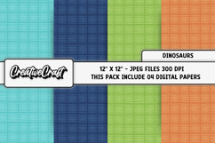 Dinosaurs Digital Papers, scrapbooking backgrounds designs Product Image 1
