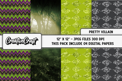 Maleficient Digital Paper, halloween graphics, illustrations Product Image 1