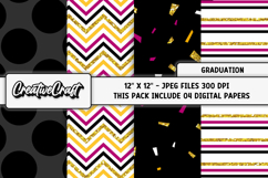 Graduation Digital Papers, scrapbooking backgrounds designs Product Image 1