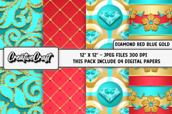 Latin Princess Digital Papers, princess scrapbook digital Product Image 1