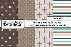 Holy Spirit Digital Papers, scrapbooking backgrounds designs Product Image 1