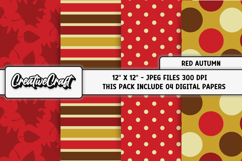 Autumn Digital Papers, thanksgiving backgrounds designs Product Image 1