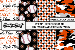 Baseball Sport Digital Papers, background designs, scrapbook Product Image 1