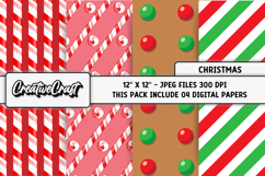Christmas Digital Paper, christmas digital scrapbooking Product Image 1