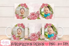 Add your own photos mug wrap PNG for sublimation 11oz 15oz Product Image 1