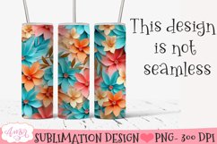 3D Tumbler Sublimation BUNDLE | Spring tumbler PNG Product Image 2