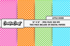 Little Diver Digital Papers, scrapbook backgrounds designs Product Image 1