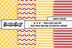Happy Mouse Digital Papers, scrapbooking backgrounds designs Product Image 1