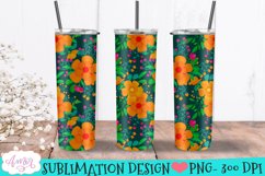 Floral spring tumbler wraps PNG for sublimation BUNDLE Product Image 3