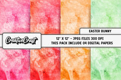 Easter Bunny Digital Papers, scrapbook backgrounds designs Product Image 1