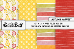 Autumn Fall Digital Paper, thanksgiving digital scrapbook Product Image 1